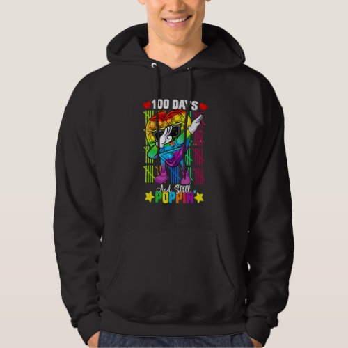 Dabbing Fidget Toy 100 Days Of School Still Poppin Hoodie