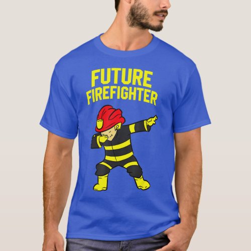 Dabbing Firefighter Kids Future Firefighter  T_Shirt