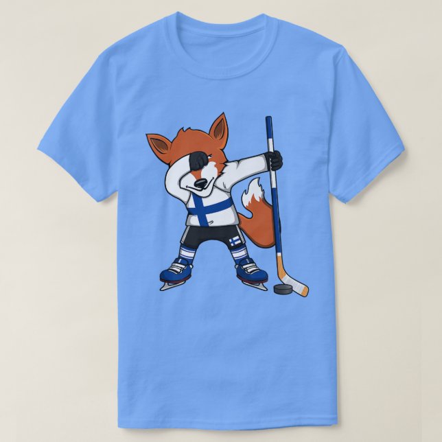 Dabbing Fo Finland Ice Hockey Fans Jersey Dab Wint T-Shirt (Design Front)