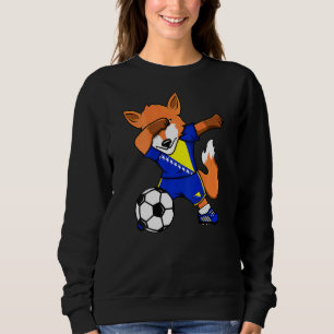Dabbing Fox Bosnia Herzegovina Soccer Fans Jersey Sweatshirt