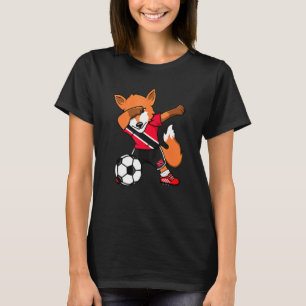 Dabbing Fox Trinidad And Tobago Soccer Fans Jersey T-Shirt