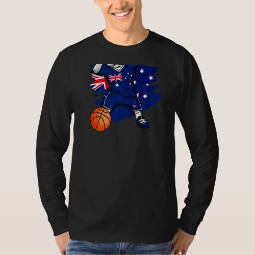 Dabbing French Bulldog Australia Basketball Fan Je T_Shirt