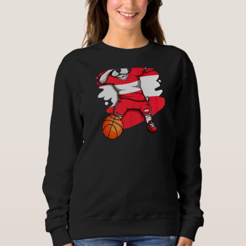 Dabbing French Bulldog Austria Basketball Fan Jers Sweatshirt