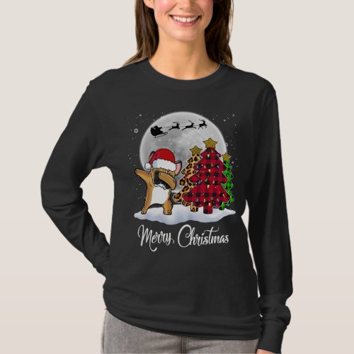 Dabbing French Bulldog Dab Dog Christmas Tree Funn T_Shirt