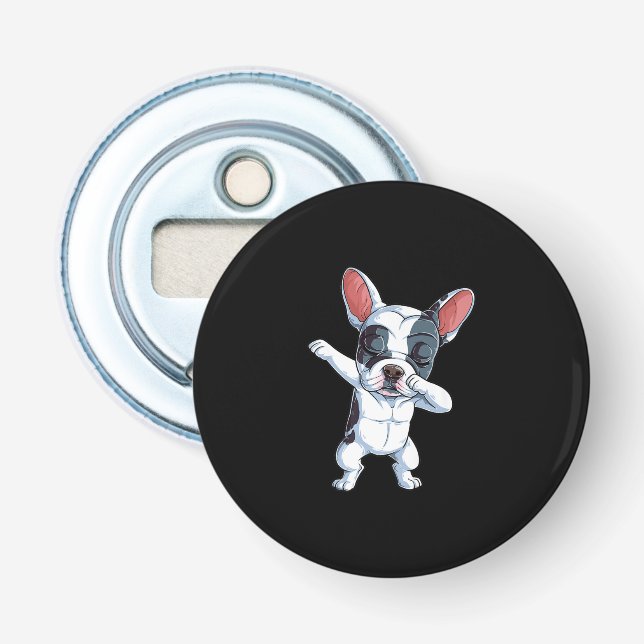 Dabbing French Bulldog Kids Boys Dog Lover Bottle Opener (Front)
