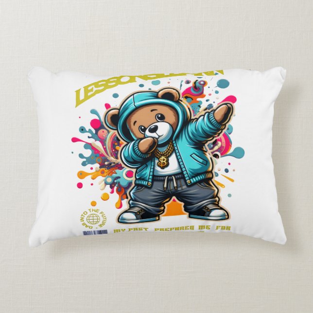 DABBING FUTURE LESSONS LEARN ACCENT PILLOW (Front)