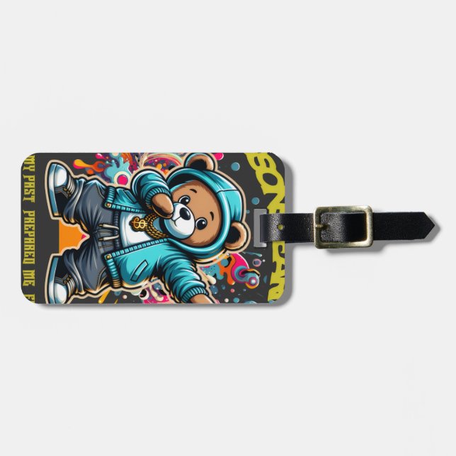 DABBING FUTURE LESSONS LEARN LUGGAGE TAG (Front Horizontal)