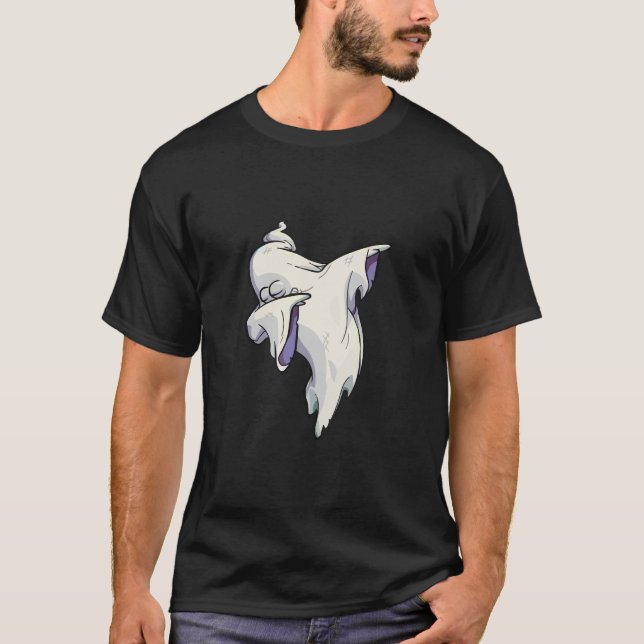 Dabbing Ghost – Spooky Meets Trendy T-Shirt (Front)