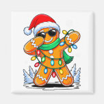 Dabbing Gingerbread Christmas Boys Girls Kids Funn Magnet