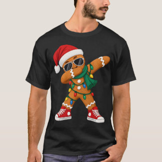 Dabbing Gingerbread Christmas Funny Xmas Dab Boys T-Shirt