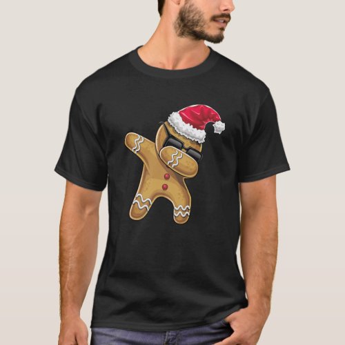 Dabbing Gingerbread Man Christmas Baking T_Shirt