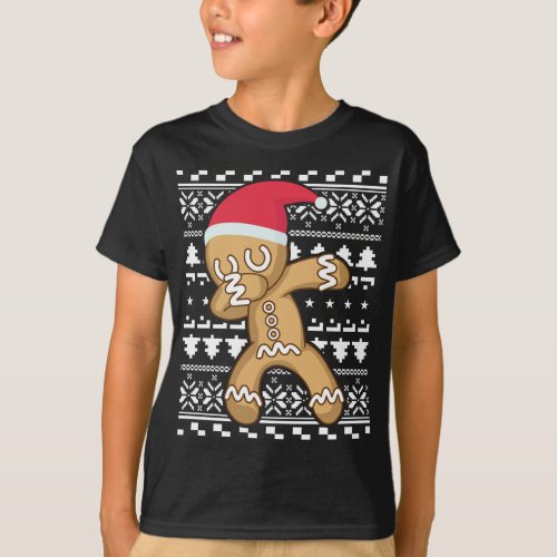 Dabbing Gingerbread Man Ugly Christmas Sweater