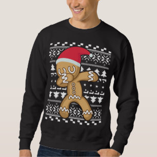 Dabbing Gingerbread Man Ugly Christmas Sweater