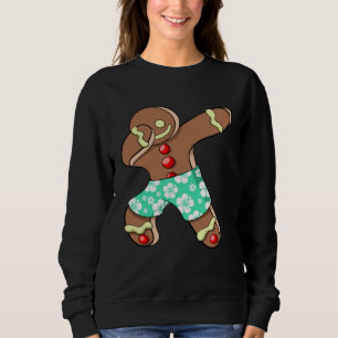 Dabbing Gingerbread Man Xmas Boy Christmas In July Sweatshirt
