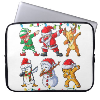 Dabbing Gingerbread Shirt for Boy Girl Christmas T Laptop Sleeve