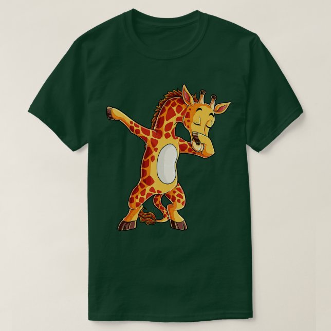 Dabbing Giraffe T  Giraffes Funny Dab Dance s Gift T-Shirt (Design Front)