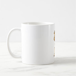 Dabbing Giraffe Vintage Engraving T-Shirt Design_1 Coffee Mug