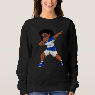 Dabbing Girl Hondurans Honduras Flag Kids Dab Danc Sweatshirt