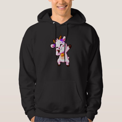 Dabbing Goat  Dab Dance Animal Farmer Ranch Farm Hoodie