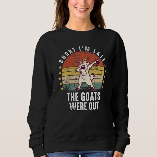 Dabbing Goats  Farm Animal  Farmer 1 Sweatshirt