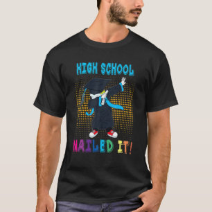 Dabbing Graduation Boy High School Nailed It Funny T-Shirt
