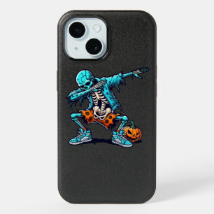Dabbing Halloween Boys Skeleton Zombie Scary iPhone 15 Case