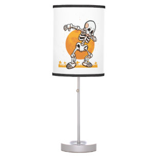 Dabbing Halloween Pug Dog Table Lamp
