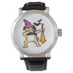 Dabbing Halloween Pug Dog Watch