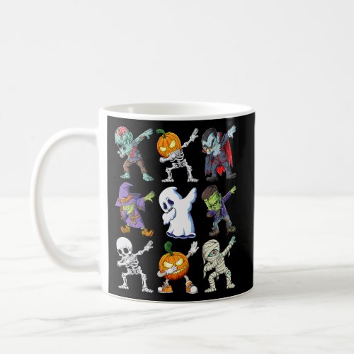 Dabbing Halloween Skeleton Zombie Scary Pumpkin Mu Coffee Mug