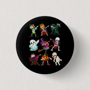 Dabbing Halloween Witch Skeleton Zombie Scary Pump Button