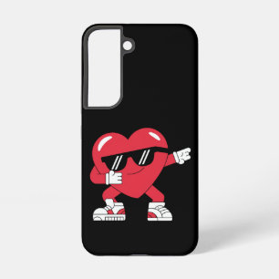 Dabbing Heart Funny Gifts Valentines Day Samsung Galaxy S22 Case