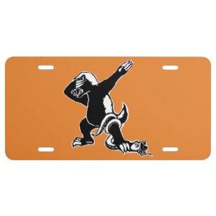 Dabbing Honey badger License Plate