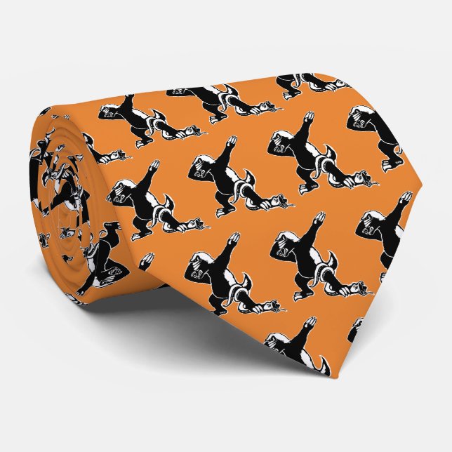 Dabbing Honey badger Neck Tie (Rolled)