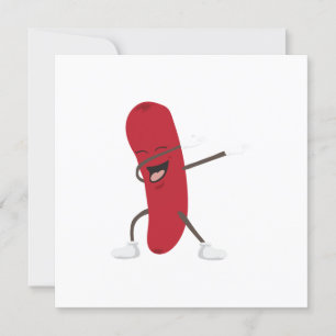 Dabbing Hotdog Funny - Gift Idea Invitation