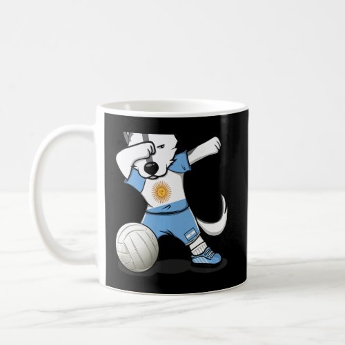 Dabbing Husky Argentina Volleyball Lovers Argentin Coffee Mug