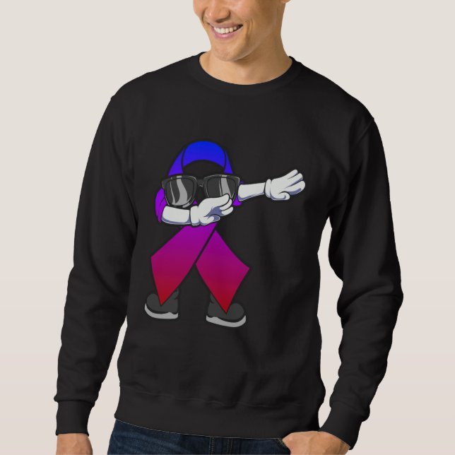 Dabbing Inclusion Ribbon Dabbin Dance Sweatshirt (Front)