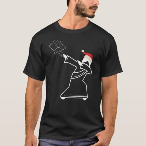 Dabbing Jesus Christ Christmas Hat Toilet Paper Qu T_Shirt