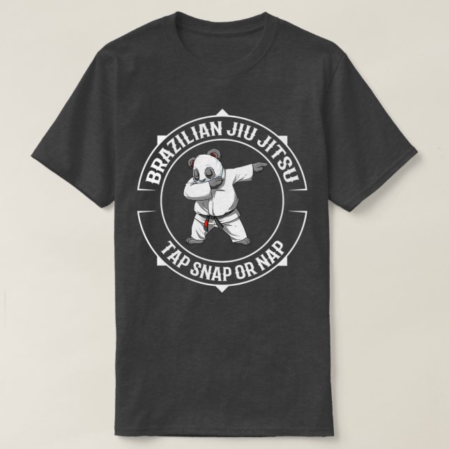Dabbing Jiu Jitsu Panda BJJ and Submission 1 T-Shirt (Design Front)