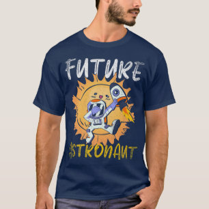 Dabbing Junior Astronaut Science Rocket Future Ast T-Shirt
