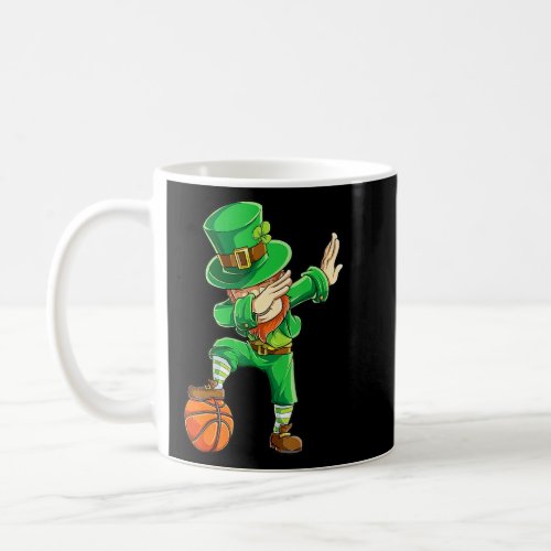 Dabbing Leprechaun St Patricks Day Boys Men Basket Coffee Mug