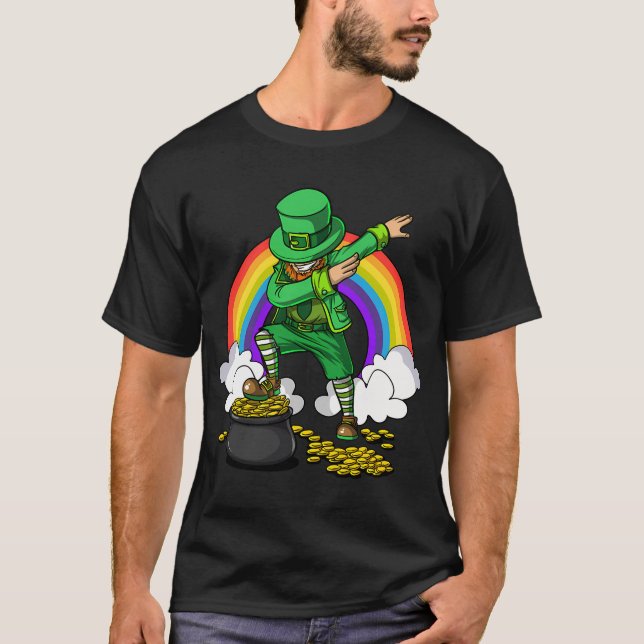 Dabbing Leprechaun T-Shirt (Front)