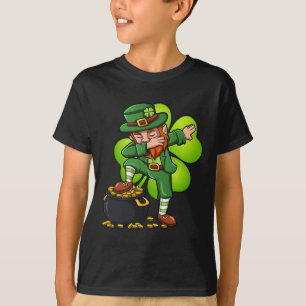 Dabbing Leprechaun With Clover St Patrick's Day  T-Shirt