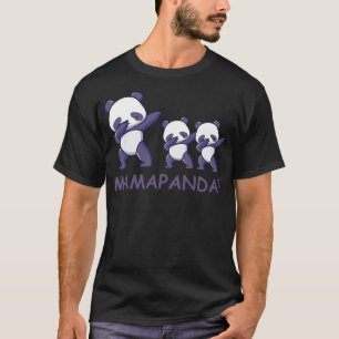 Dabbing Mamapanda Panda Mom of Twins T-Shirt