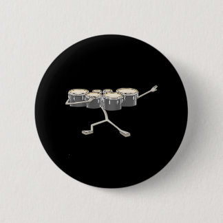 Dabbing Marching Tenor Drums Marching Band Button
