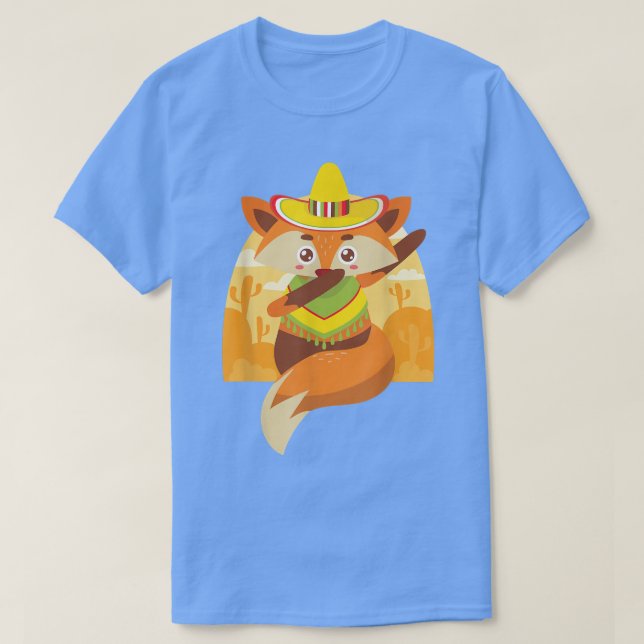 Dabbing Meican Fo  T-Shirt (Design Front)