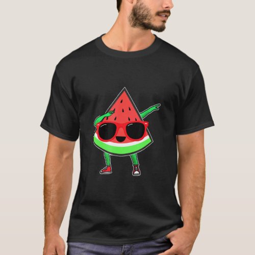 Dabbing Melon Watermelon Summer Melon Dabbing Wate T_Shirt