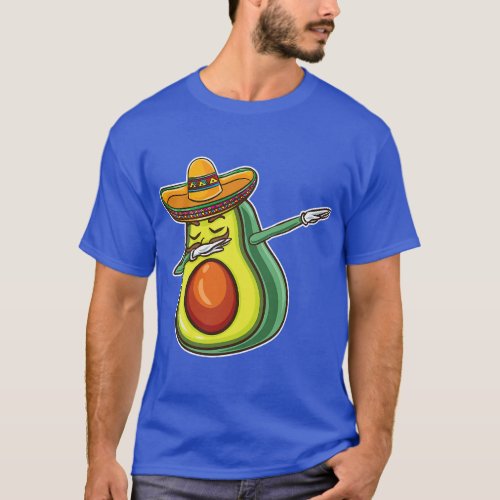Dabbing Mexican Avocado Cinco De Mayo  vintage T_Shirt