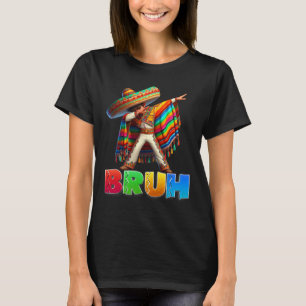 Dabbing Mexican Boy Bruh Poncho Cinco De Mayo Men T-Shirt