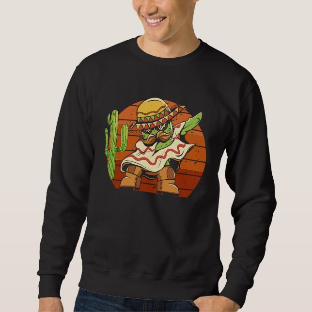 Dabbing Mexican Fiesta Cinco de Mayo Festival Cele Sweatshirt (Front)
