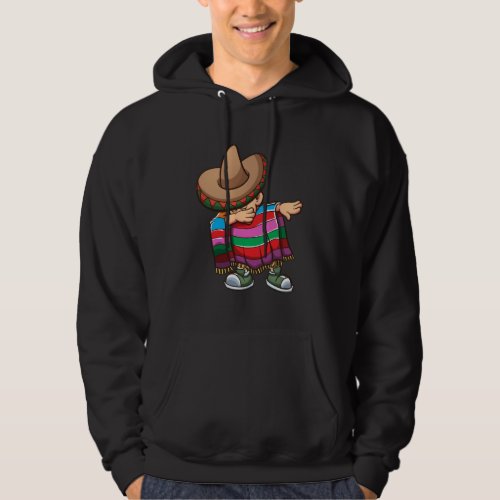 Dabbing Mexican Kid with Sombrero and Sombrero Hoodie